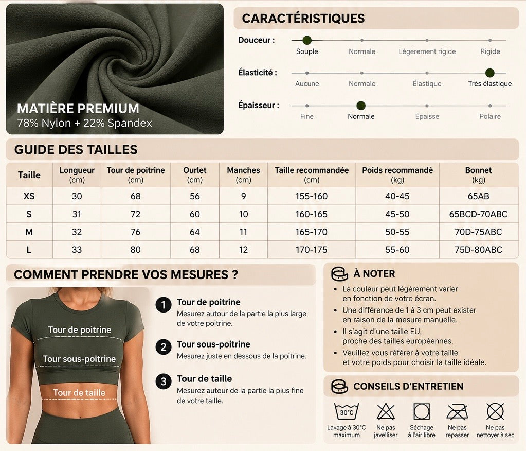 CROP TOP DE SPORT FEMME DOS OUVERT – Bougez librement, restez au frais et affirmez votre style avec Rythmewell.