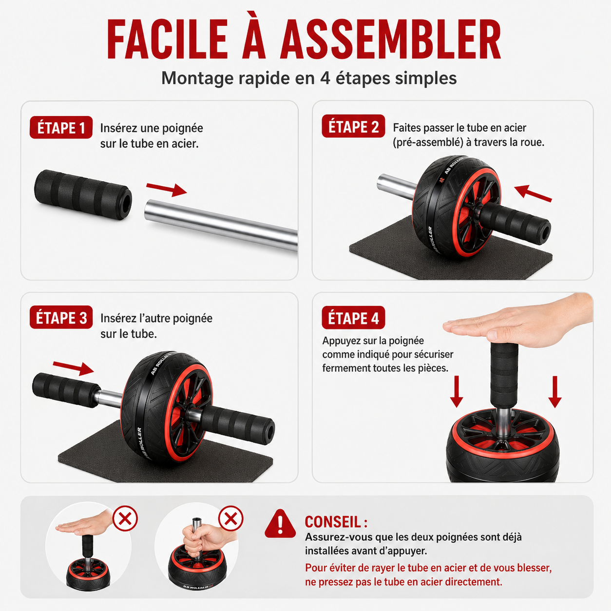 ROULEAU ABDOMINAL - Le rouleau qui révèle votre puissance