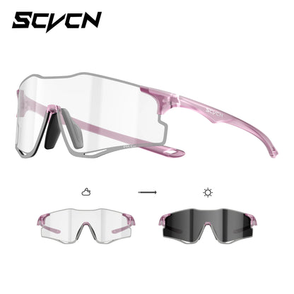 Lightweight Running Sunglasses Cycling Glasses Photochromic UV400 for Men Cycling Road Bike Glasses Women Casual Hiking