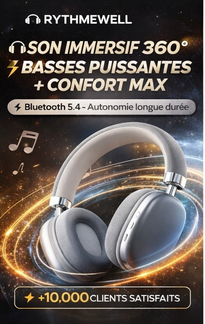 CASQUE SANS FIL, AIR MAX - Le luxe du silence, la puissance du son.