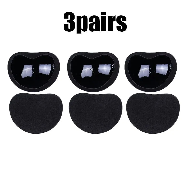 1/2/3/4Pairs Women Thicker Breathable Sponge Bra Pad Push up Padded Bikinis Swimsuit Swimwear Bikini Chest Set Bikini Bra Pad