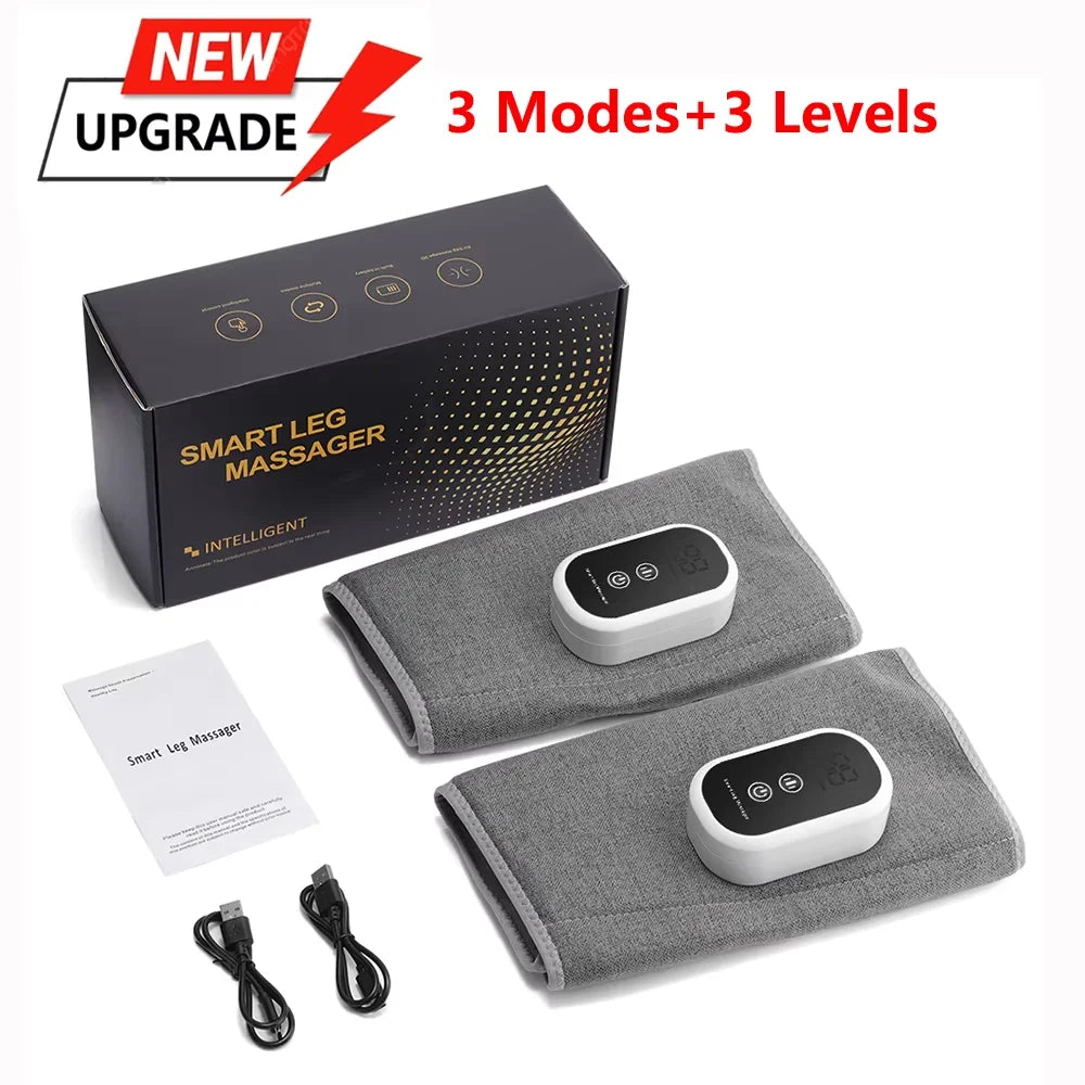 Eletric 360° Air Pressure Calf Massager Wireless Leg Massage 3 Mode Airbag Compresstion Relax Foot Calf Muscle Blood Circulation