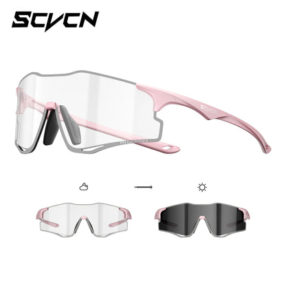 Lightweight Running Sunglasses Cycling Glasses Photochromic UV400 for Men Cycling Road Bike Glasses Women Casual Hiking