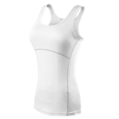 Quick Dry Compression Women Running Vest Gym Fitness Sports Tank Tops Sportswear Sleeveless Shirt Yoga Workout Clothes Customize