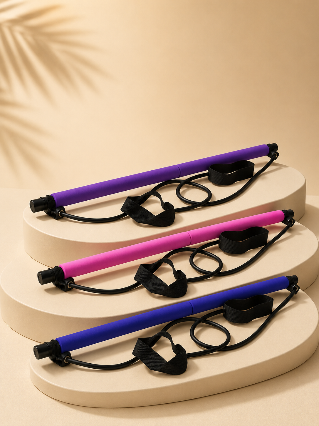 KIT DE PILATES PORTABLE AVEC BANDES DE RESISTANCE  - Sculptez votre silhouette et entraînez-vous efficacement où que vous soyez.