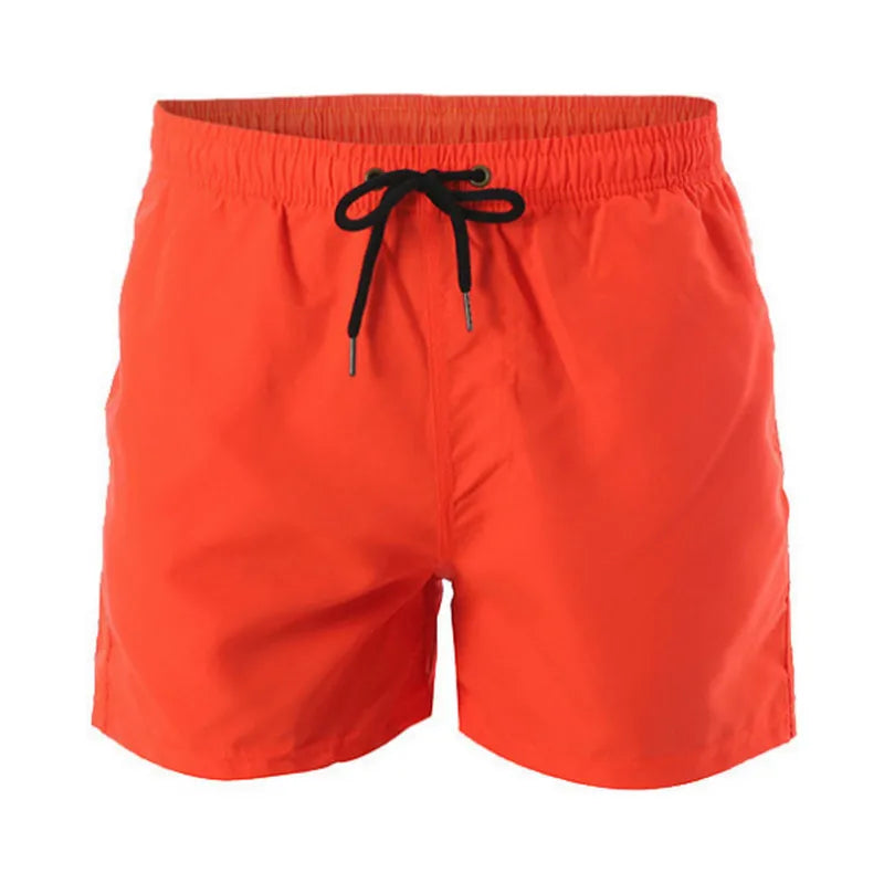 Customize LOGO Summer Quick Drying Beach Trunks Men Mesh Lining Board Short Pants Gym Fitness Running Shorts Sportswear Bottoms