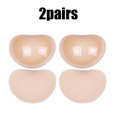 1/2/3/4Pairs Women Thicker Breathable Sponge Bra Pad Push up Padded Bikinis Swimsuit Swimwear Bikini Chest Set Bikini Bra Pad