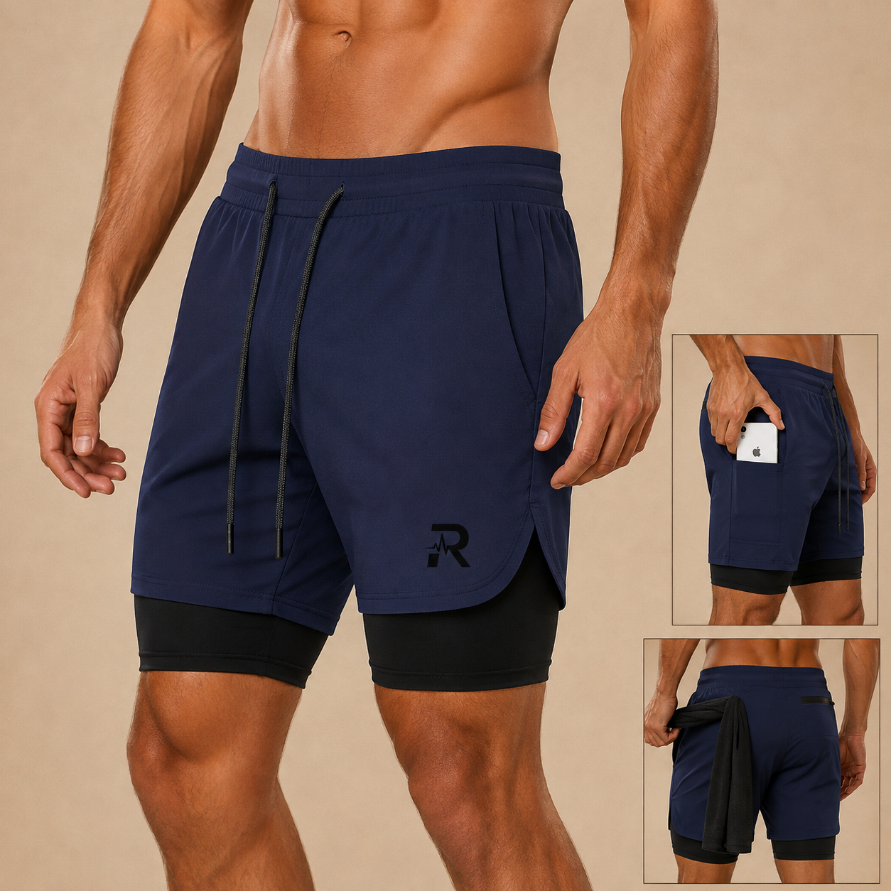 SHORT DE SPORT – Confort, Liberté de Mouvement • Séchage Rapide pour Toutes Vos Performances
