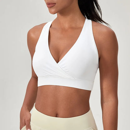 Customize LOGO Sports Bra Impact Professional Shock-Proof Running Crop Top Yoga Fitness Gym Quick Dry Vest with Removable Pad