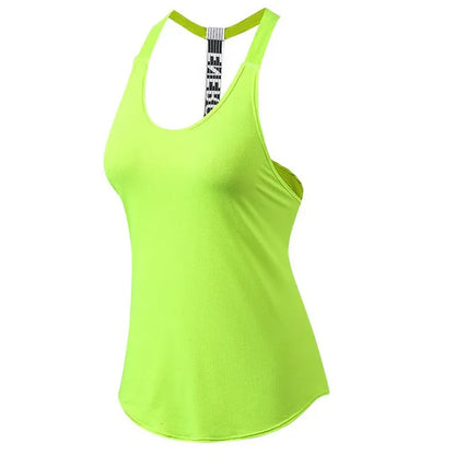 Summer Quick Dry Sleeveless Running Shirt Women Breathable Yoga Tops Sexy Gym Fitness Sportswear Vest Elastic Tank Top Customize