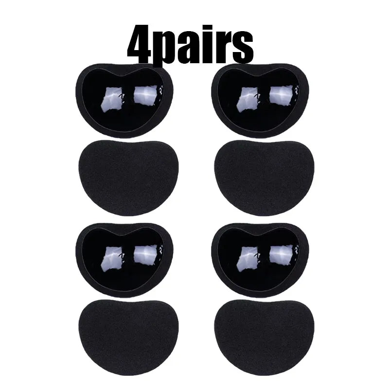 1/2/3/4Pairs Women Thicker Breathable Sponge Bra Pad Push up Padded Bikinis Swimsuit Swimwear Bikini Chest Set Bikini Bra Pad