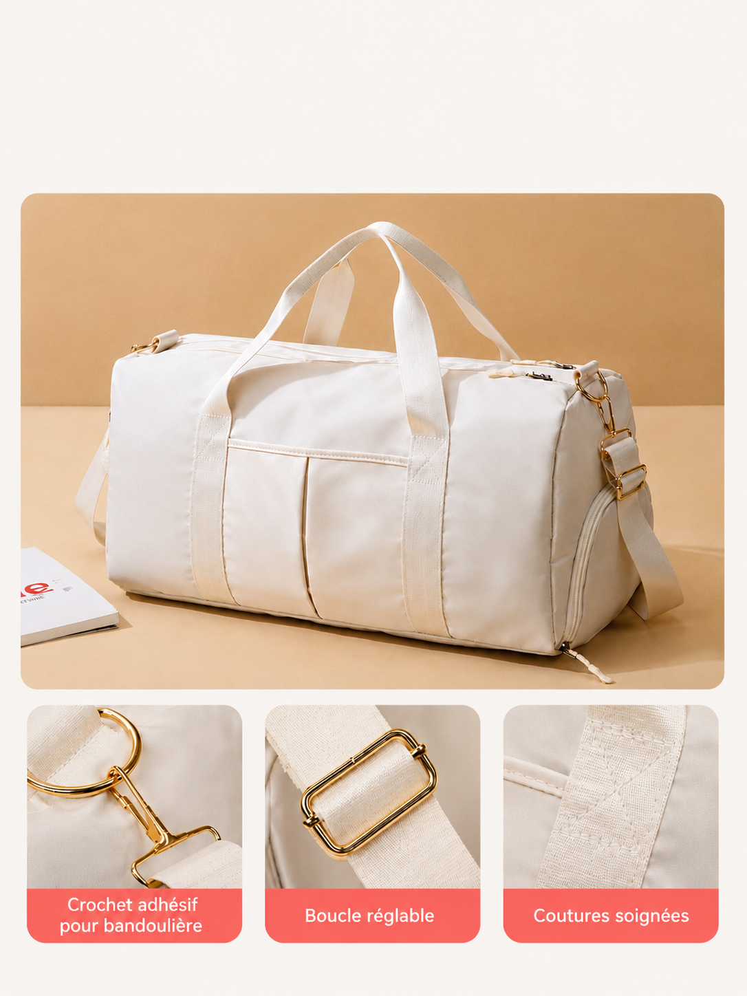 SAC DE SPORT, VOYAGE AVEC SÉPARATION POUR CHAUSSURE - Le sac qui vous suit partout, du sport au quotidien.