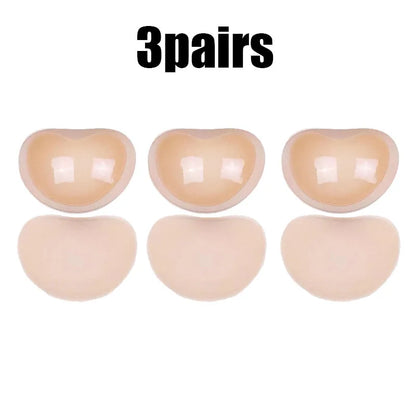 1/2/3/4Pairs Women Thicker Breathable Sponge Bra Pad Push up Padded Bikinis Swimsuit Swimwear Bikini Chest Set Bikini Bra Pad