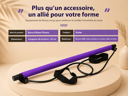 KIT DE PILATES PORTABLE AVEC BANDES DE RESISTANCE  - Sculptez votre silhouette et entraînez-vous efficacement où que vous soyez.