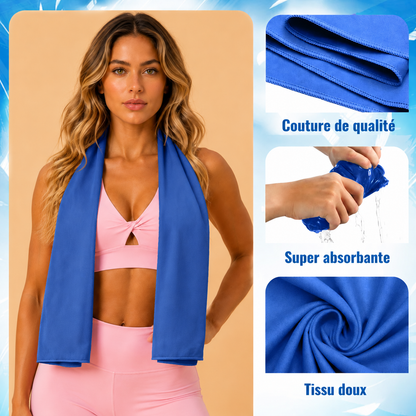 SERVIETTE EN MICROFIBRE, SÉCHAGE RAPIDE - Parfaite pour vos entraînements