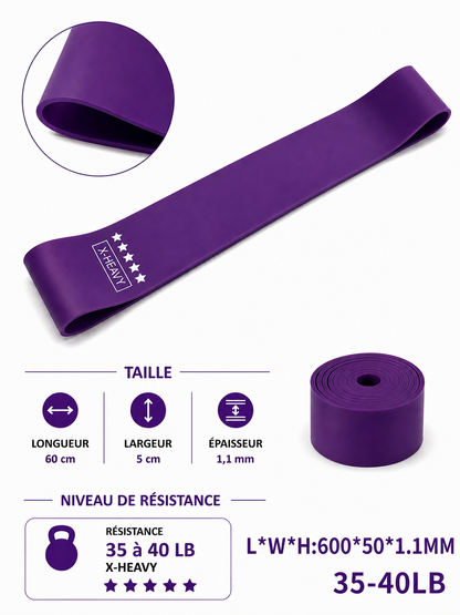 ELASTIQUE BANDE DE SPORT - Transforme ton corps, où que tu sois
