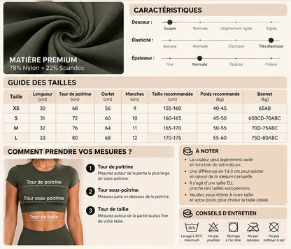 CROP TOP DE SPORT FEMME DOS OUVERT – Bougez librement, restez au frais et affirmez votre style avec Rythmewell.