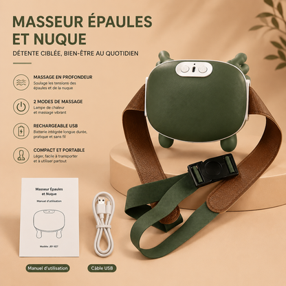 MASSEUR DE COU ET D’ÉPAULES BIONIQUE - Détente rapide pour vos trapèzes et épaules