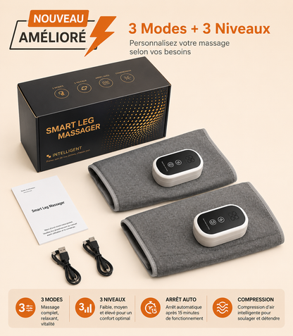 MASSEUR DE MOLLETS 360°, PIED-MOLLET-BRAS - Soulagez votre corps en quelques minutes !