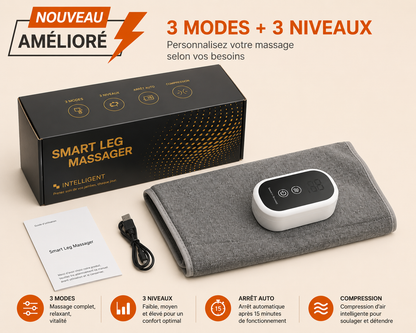 MASSEUR DE MOLLETS 360°, PIED-MOLLET-BRAS - Soulagez votre corps en quelques minutes !