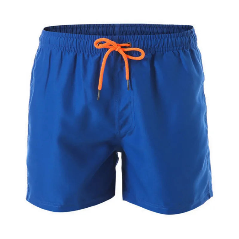 Customize LOGO Summer Quick Drying Beach Trunks Men Mesh Lining Board Short Pants Gym Fitness Running Shorts Sportswear Bottoms