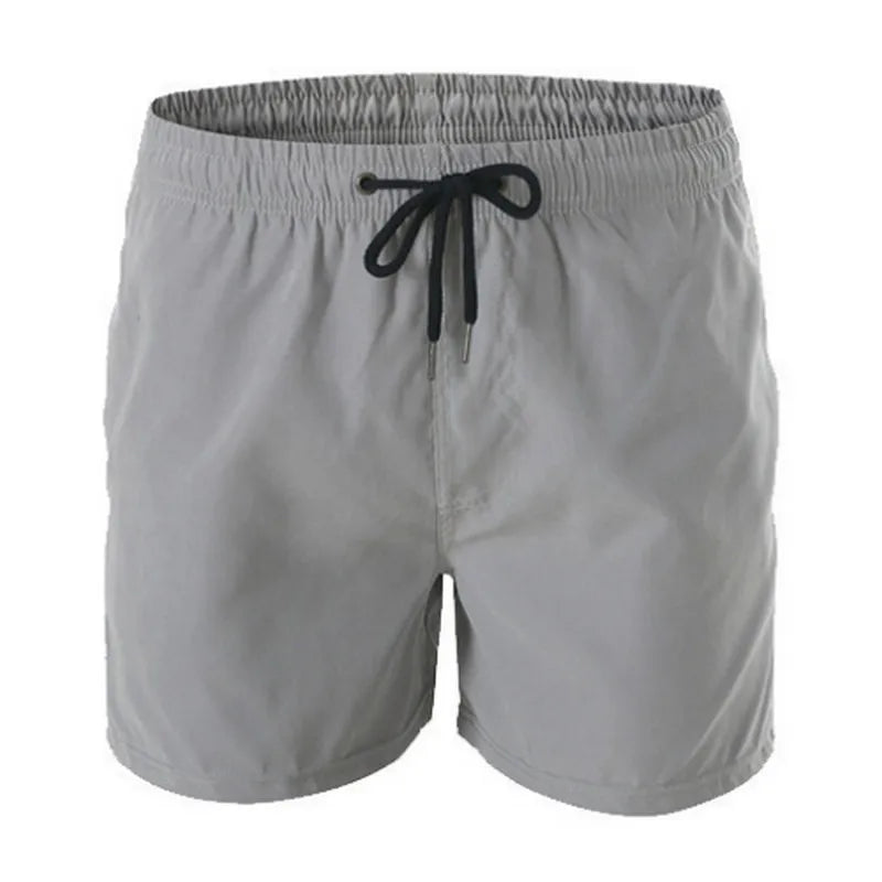 Customize LOGO Summer Quick Drying Beach Trunks Men Mesh Lining Board Short Pants Gym Fitness Running Shorts Sportswear Bottoms