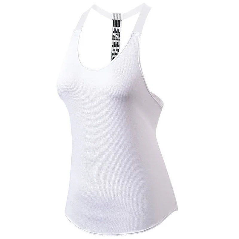 Summer Quick Dry Sleeveless Running Shirt Women Breathable Yoga Tops Sexy Gym Fitness Sportswear Vest Elastic Tank Top Customize