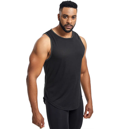 Custom LOGO Men'S Running Vest Marathon Training Sleeveless Shirts Breathable Sports Jogging Tank Tops Quick Dry Basketball Tees
