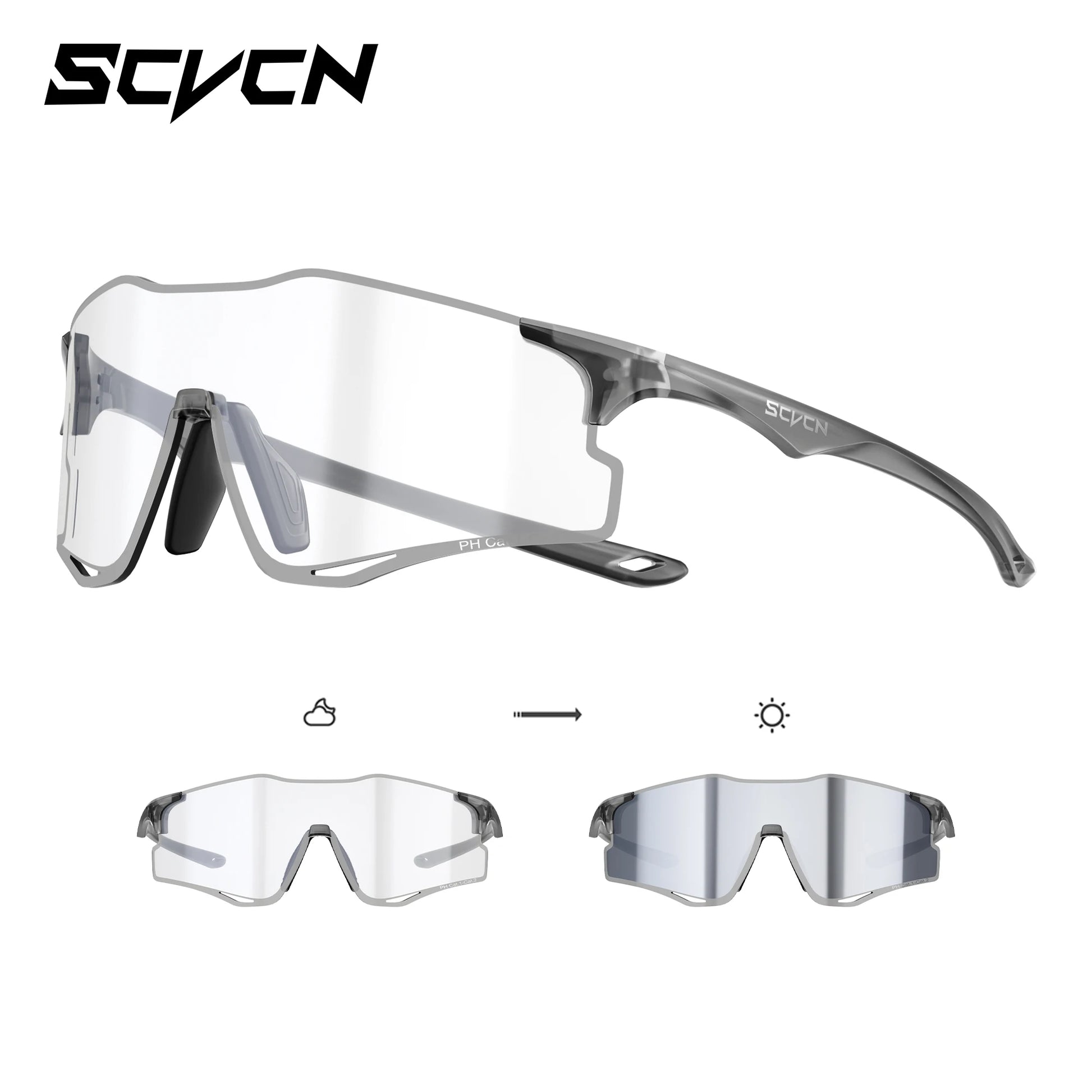 Lightweight Running Sunglasses Cycling Glasses Photochromic UV400 for Men Cycling Road Bike Glasses Women Casual Hiking