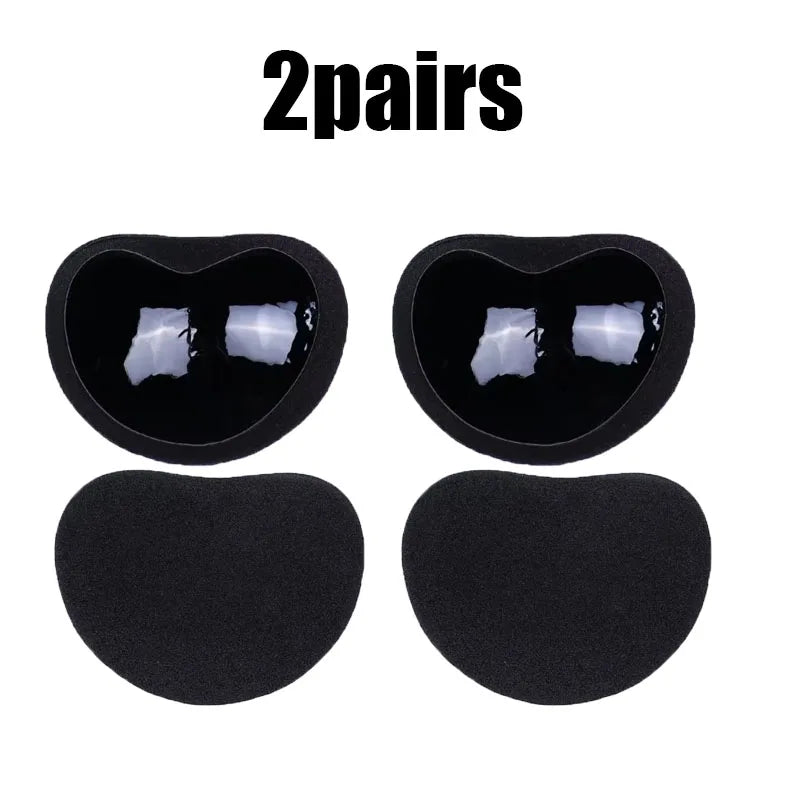 1/2/3/4Pairs Women Thicker Breathable Sponge Bra Pad Push up Padded Bikinis Swimsuit Swimwear Bikini Chest Set Bikini Bra Pad