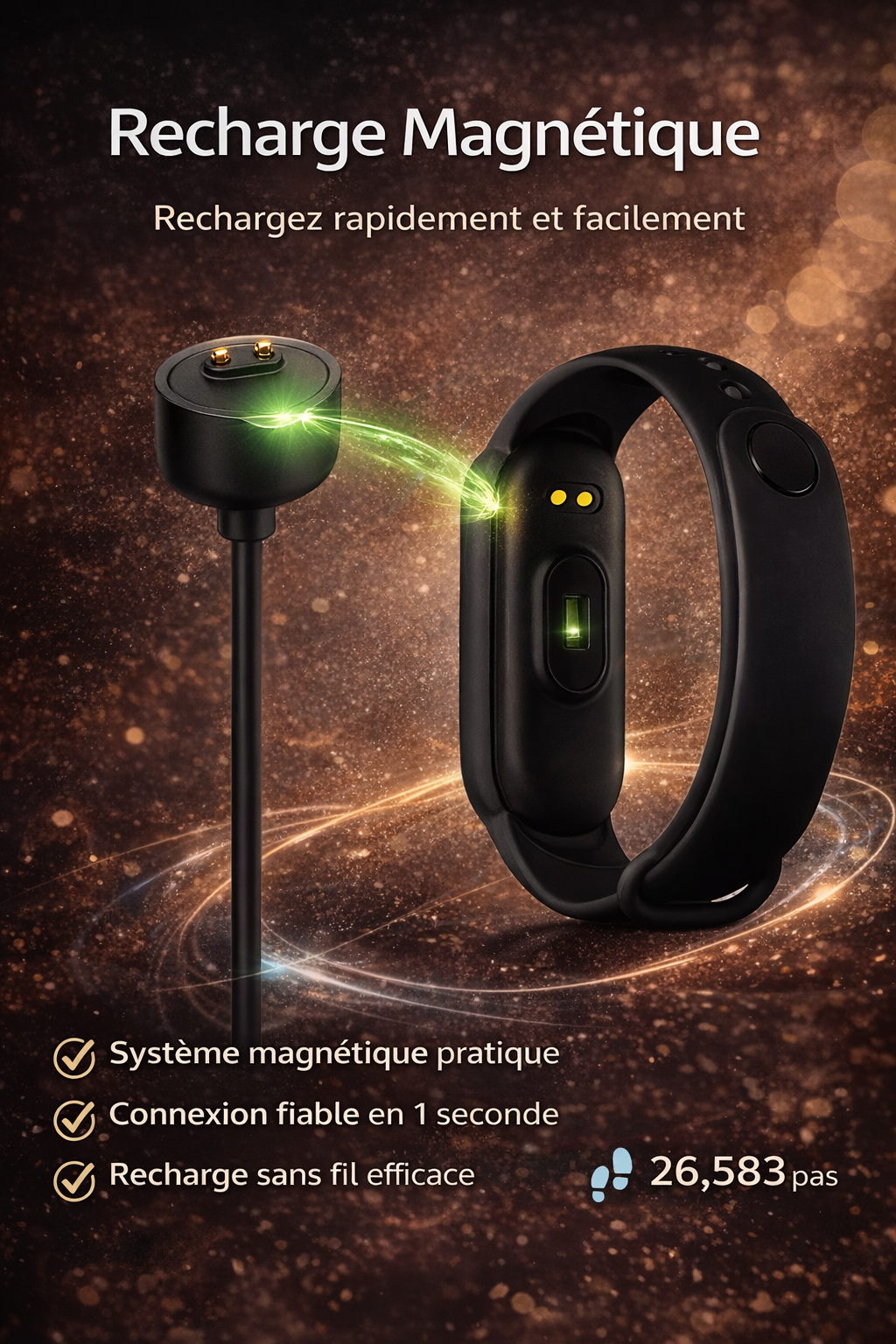 MONTRE CONNECTÉE - La montre qui suit votre rythme.