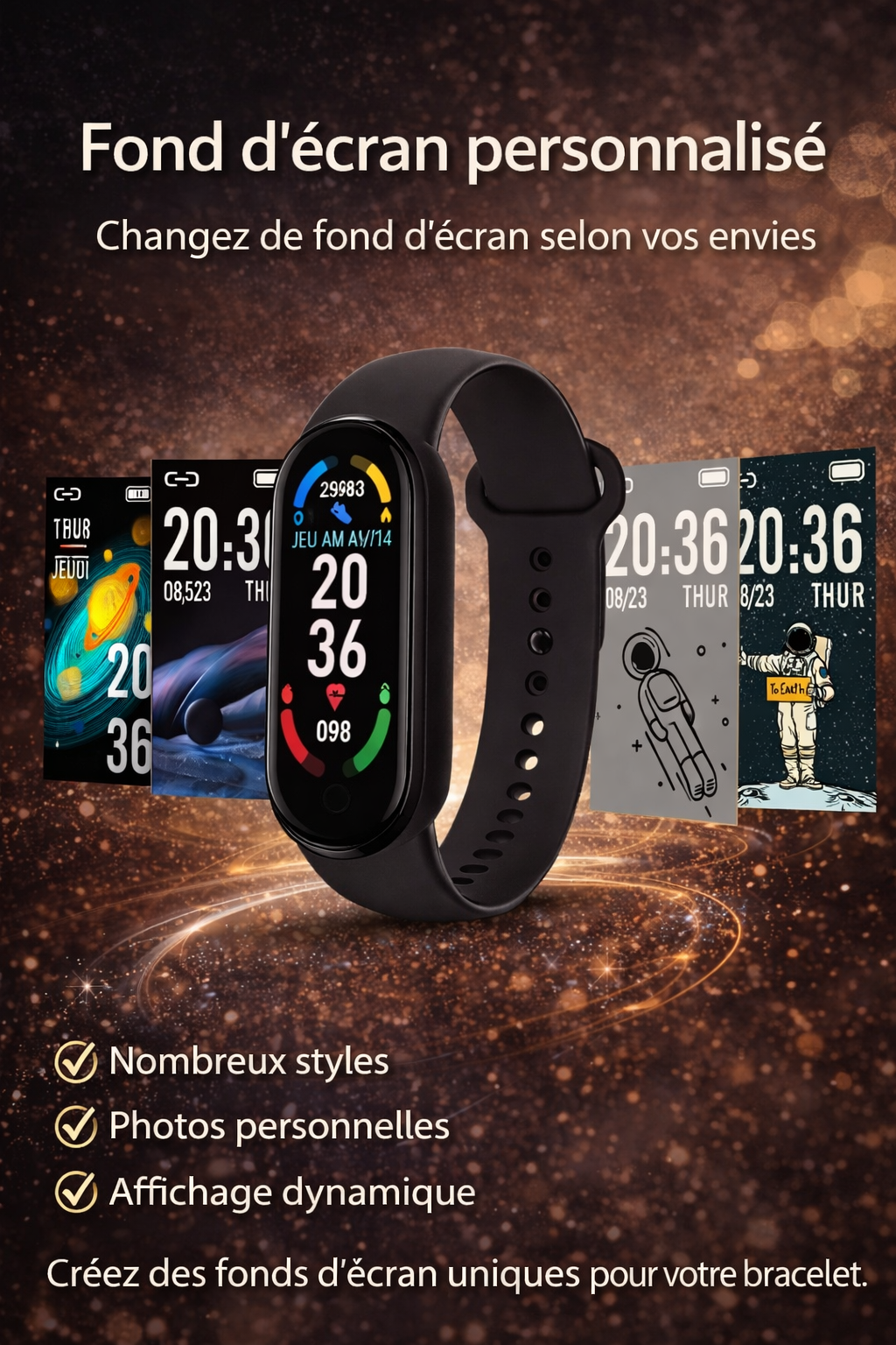 MONTRE CONNECTÉE - La montre qui suit votre rythme.