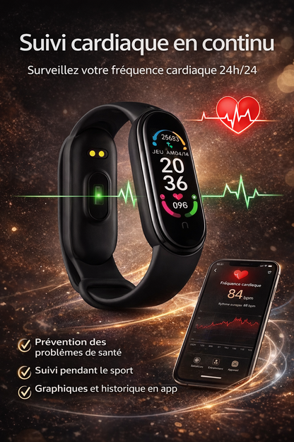 MONTRE CONNECTÉE - La montre qui suit votre rythme.
